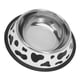 thumbnail image 5 of Cuenco Para Perros Y Gatos De Acero Inoxidable, Molde Redondo De Una Pieza Con Anillo De Goma En La Parte Inferior, Patrón De Vaca, Cuenco Para Mascotas Duradero E Inastillable, 5 of 8