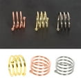 thumbnail image 4 of Servilleta para el hogar Yuarrent Anillo de Metal Oro Rosa Ceremonia de Boda, 4 of 6