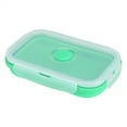 thumbnail image 1 of NIKOU 500ml Silicone Lunch Box, Collapsible Bowl Folding Food Storage Container(Green), 1 of 8