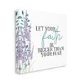 thumbnail image 3 of Stupell Industries Faith Bigger Than Your Fear Lavender Graphic Art Gallery Wrapped Canvas Print Wall Art, Design by Kim Allen, 3 of 7