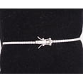 thumbnail image 3 of Solid 925 Sterling Silver 7 Inch Tennis Bracelet 2mm Cubic Zirconia Rhodium Plated for Women BB4860-7, 3 of 7