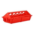 thumbnail image 3 of Flip Top Poultry Feeding Tray, Thickened Flip Top Poultry Feeder High Strength Hygienic Multipurpose Red Small  For Birds For Ducklings, 3 of 8