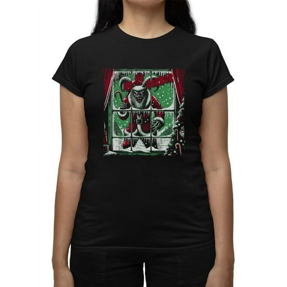 Krampus Creepy Santa Christmas Women's T-shirt