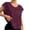 A1-Wine1635, variant on XIAONU Women Geometric Print T Shirt Loose Cap Sleeve Athletic Workout Top