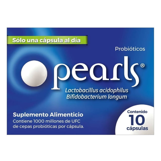 Suplemento alimenticio Pearls probióticos 10 cápsulas