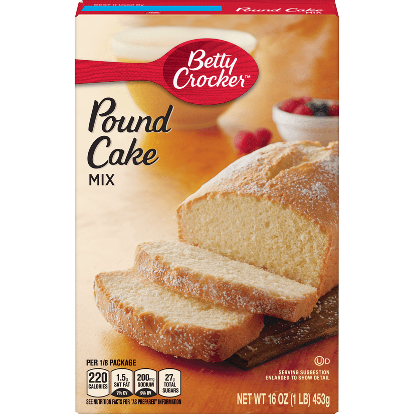 Betty Crocker Ready To Bake Pound Cake Mix, 16 Oz Box - Walmart.com ...