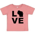 thumbnail image 3 of Inktastic Love Wisconsin Boys or Girls Baby T-Shirt, 3 of 5