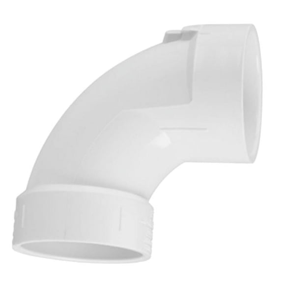 2" (DWV) PVC 90deg Elbow Medium Sweep