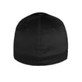 Flexfit Baseball Hat Custom Letter Initials A to Z Curved Bill, Black Cap Wh Grn