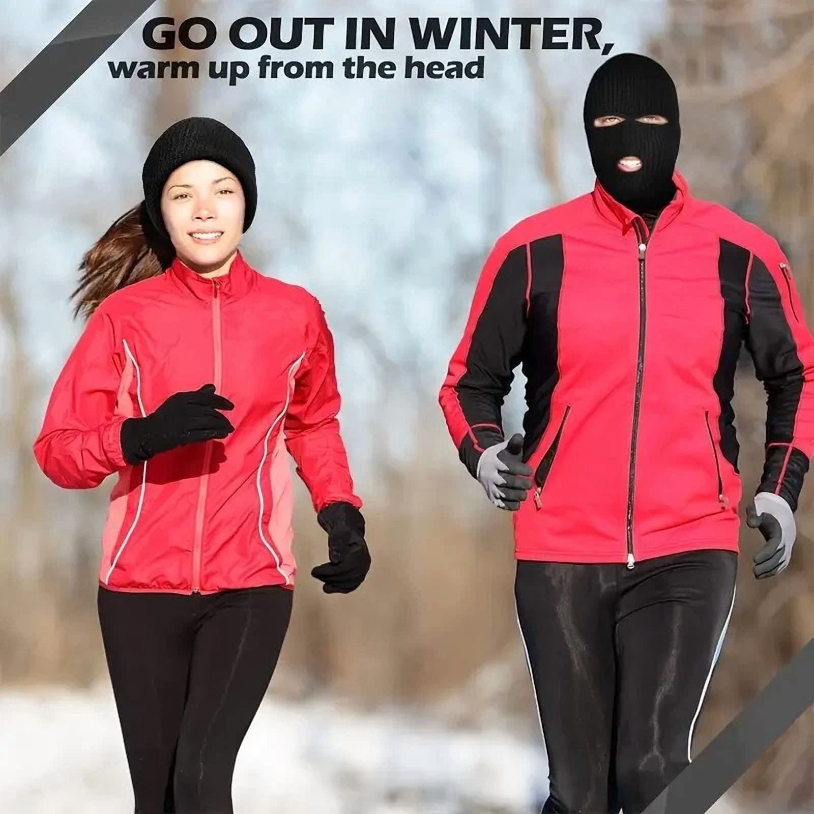 KNACK - 3 Pcs Full Face Mask Winter Ski Cap Balaclava Beanie Tactical Thermal Warm Hat