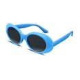 thumbnail image 1 of Gafas de sol FEISEDY Clout, ovaladas, blancas, para mujer y hombre, 1 of 7