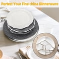 thumbnail image 6 of NOGIS 60 Pcs Felt Plate Dividers, 5”/7.5”/10.5” Round Thick Soft Felt Plate Dish Separator Protectors for Porcelain, China, Dishes & Saucers Stacking and Package, Grey, 3 Sizes, 6 of 7