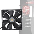 thumbnail image 4 of Ventilador de refrigeración para ordenador, SHLF1212PHE‑15 DC12V 0,8 A 12 cm Ventilador de refrigeración industrial Rendimiento de primera categoría, 4 of 7