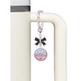 thumbnail image 3 of Delight Jewelry Silvertone Domed Multi Color MPharm - Silvertone Bow Charm Accessory for Tumblers and Thermal Cups, 3 of 4