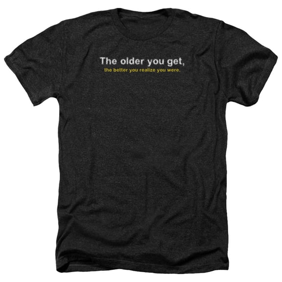 - Older You Get - Heather Short Sleeve Shirt - XX-Large