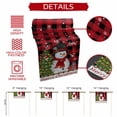 thumbnail image 6 of Table Runner Dresser Scarves 90 Inch Long,Let Snow Words on Red Black Plaid Linen Dining Table Runners, 6 of 9