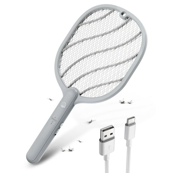 Mosiller Rociador Eléctrico para Moscas 3800V Recargable por USB Tipo-C
