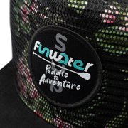 FUNWATER Baseball Cap Black Pattern , Adjustable Outdoor Hat with Mesh