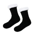 thumbnail image 2 of qolati Fuzzy Slipper Socks for Women Winter Fleece Lined Socks Cozy Soft Fuzzy Thick Warm Ankle Socks Christmas Gifts, 2 of 5