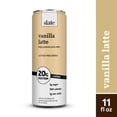 thumbnail image 3 of (2 pack) Slate Milk Vanilla Latte, High Protein Iced Coffee, 20g Protein, 11 fl oz can, Ready to Drink, 3 of 10
