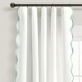 thumbnail image 2 of Lush Decor Coastal Chic Scallop Edge Window Curtain Panels Neutral/White 52X84 Set, 2 of 11