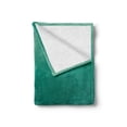 thumbnail image 2 of Ombre Soft Flannel Fleece Throw Blanket, Ocean Sea Marine Life Space Waves Inspired Teal Colored Design Digital Print Image, Cozy Plush for Indoor and Outdoor Use, 50" x 70", Teal, by Ambesonne, 2 of 6