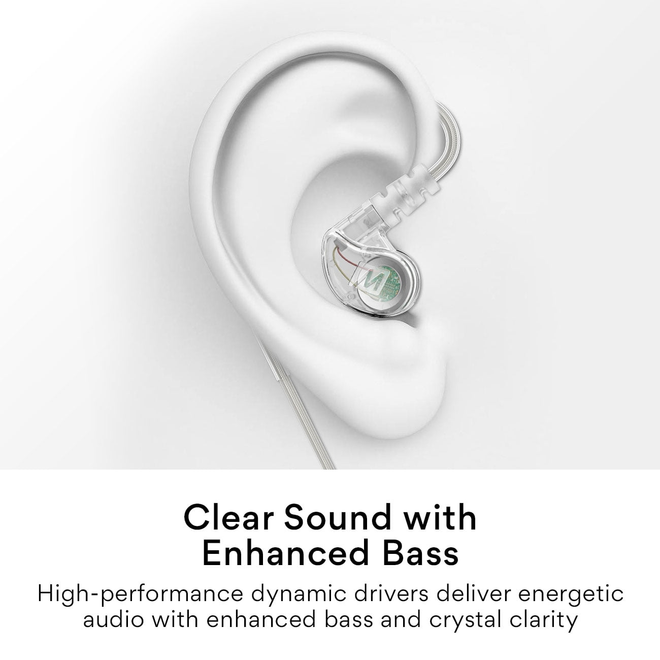 MEE audio M6 USB Type C Wired Headphones Earphones for Running/Sport; USB-C Headset with Mic & Remote