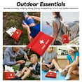 thumbnail image 5 of 12 Packs First Aid Kit Empty Bag, 7.87x5.51in Red Travel Empty First Aid Kit Pouch Bag for Emergency at Home, Office, Car, Outdoors, Camping(Bag Only), 5 of 7