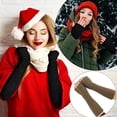 thumbnail image 2 of Mitten sin dedos elegante brazos de invierno de invierno ropa accesorio de miofingir mitts mitts de mujeres tejidas para niñes para exteriores 1 par Inevent AP009401-06, 2 of 6