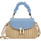 thumbnail image 1 of LHSHID Women Straw Crossbody Bag Leather Top Handle Straw Handbag Summer Straw Beach Bag Weave Shoulder Bag Rattan Clutch Purse, 1 of 6