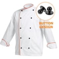 thumbnail image 5 of KAKOWELY 100pcs Clothes Buttons Chef Buttons Wind Coat Sewing Buttons Replacement Chef Suit Buttons,0.67"X0.67"X0.67", 5 of 5