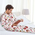 thumbnail image 5 of Bingfone Men's Pajama Set 2 Piece Loungewear PJs, Long Sleeve with Pajama Pants-Cute Animal, 5 of 7