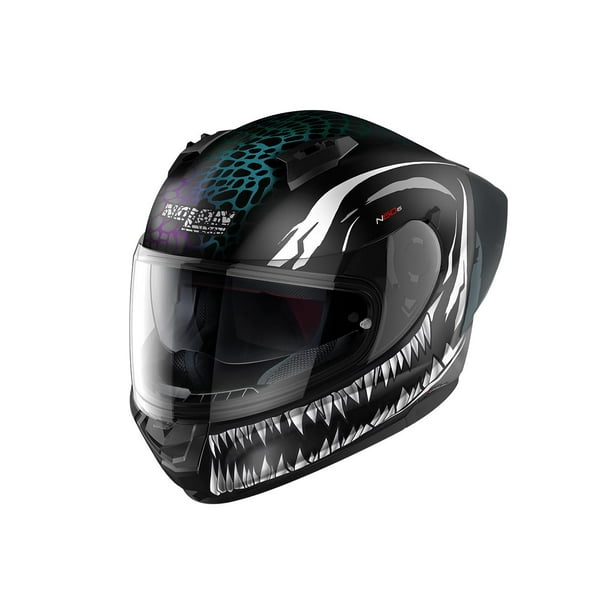 Casco De Moto Nolan N60-6 Sport Ravenous 28 Negro/ Tornasol