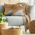 thumbnail image 5 of Ambesonne Modern Throw Pillow Cover 2 Pack, Geometric Long Tunnel, 24", Orange Grey, 5 of 5