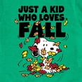 thumbnail image 3 of Peanuts - Just A Kid Who Loves Fall - Toddler And Youth Short Sleeve Graphic T-Shirt, 3 of 6
