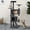 Dark Gray, variant on CL.HPAHKL 62 in Cat Tree Tower, Multi-Level Cat Condo Furniture with Scratch Post & Funny Toys for Kittens Pet House Play, Dark Gray