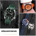 thumbnail image 5 of Correa de caucho fluorado para Seiko IWC Rolex Waffle Strap Bracelets Fashion Universal Mens Diver Silicone Sports Watch Band 20 22mm, 5 of 5
