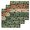 seaweed green, variant on Brown Beige Kitchen Dish Towels for Drying Dishes Set of 3, Rustic Farmhouse Dog Paw Vintage Waffle Weave Microfiber Hand Tea Bathroom Towels Quick Dry & Absorbent Towel 12x12