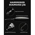 BLUEWING Hammered Diamond Jig 1pc Fishing Jig Saltwater Fishing Lures ...