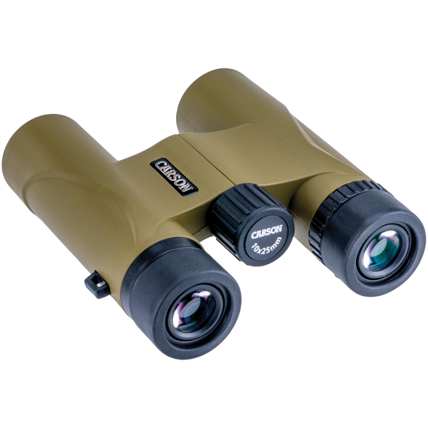Carson Stinger 10x25mm Compact and Lightweight Binoculars - Includes Pouch, Wrist Strap, and Lens Cloth