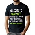thumbnail image 1 of Camiseta divertida de cuello redondo de mezcla de algodón, corte regular, con aplique geométrico, ideal para uso casual, correr, entrenar, senderismo, para todas las estaciones y para el tiempo libre., 1 of 5
