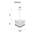 thumbnail image 2 of CWI Lighting Radiant 9 Light Drum Shade Chandelier With Chrome Finish, 2 of 2