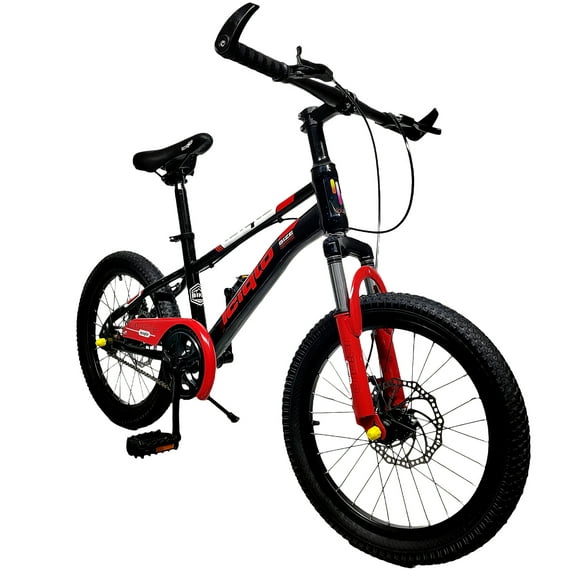 Bicicleta Infantil Deportiva Para Niños R-18 Freno De Disco Color Rojo Tamaño Del Cuadro 18