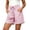 *Pink, variant on VBVC Women's Striped Drawstring Waist Shorts , Cotton-Linen Breathable Shorts For Women,Ladies' Summer Beach Vacation Shorts with Pockets,Blue,S-2XL