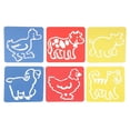 thumbnail image 2 of GUOOL 2x6 Pieces/Set Drawing Template Stencils Ruler for Kids DIY Crafts 14x15cm #1 2 Pcs, 2 of 9