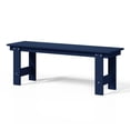 thumbnail image 4 of WestinTrends Ashore Outdoor HDPE 48" Modern Backless Patio Bench, Navy Blue, 4 of 9