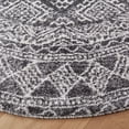 thumbnail image 3 of SAFAVIEH Tunisia Rose Geometric Area Rug, Black/Ivory, 6'7" x 6'7" Round, 3 of 7