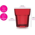 thumbnail image 5 of LAV Colored Drinking Glasses Set of 6 - Colored Glass Cups 10.25 Oz - Colorful Drinking Glasses - Multicolor Water Drinking Glass Set, 5 of 6