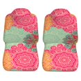 thumbnail image 3 of LAKIMCT Retro Floral Pattern Car Seat Covers Vehicle Front Seat Covers Universal Fit Seat Protector, 3 of 9