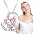 thumbnail image 4 of Colgantes de Ajolote Corazón AxolotlNeck06 5Pzas Ajolote/Corazón Plata/Rosa Metal Cadena y Dije High Monaco, 4 of 4